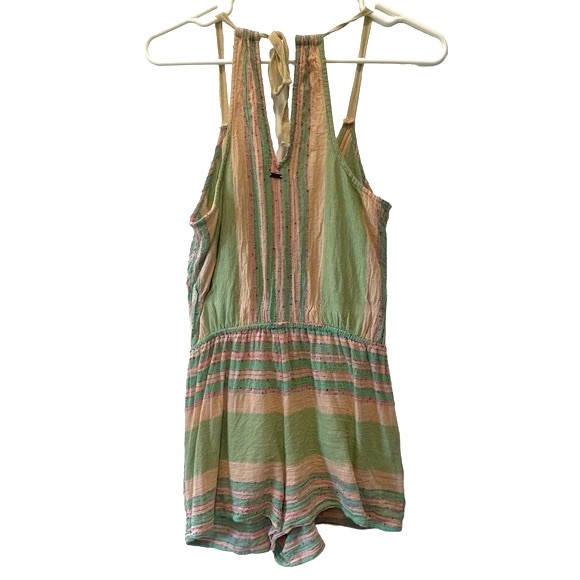 O’Neill Alex Striped Surplice Romper Urban Outfitters - Picture 4 of 10